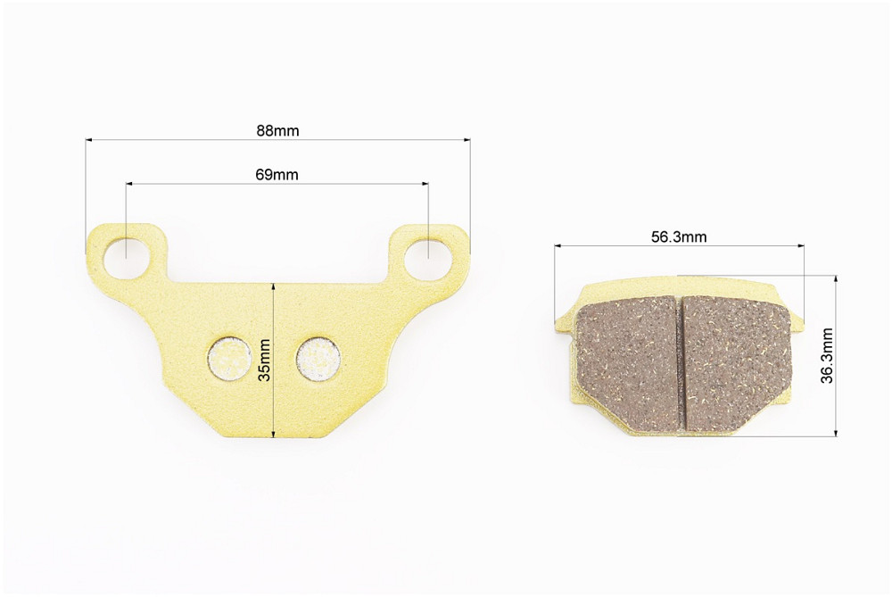 Гальмівні колодки (дискові) Viper 125J; V150A/Suzuki GS-125; GX-125; SJ-125/Wuyang Wy-125/Branson Киев - изображение 2