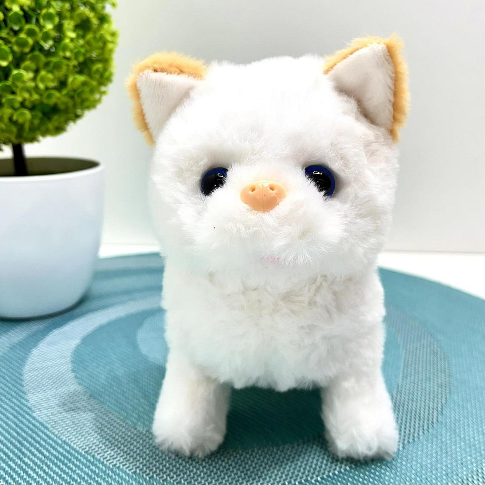 Кошеня інтерактивне ходить ворушить хвостиком у перенесці Білий з рудим (688-123A) Чернігів - фото 5