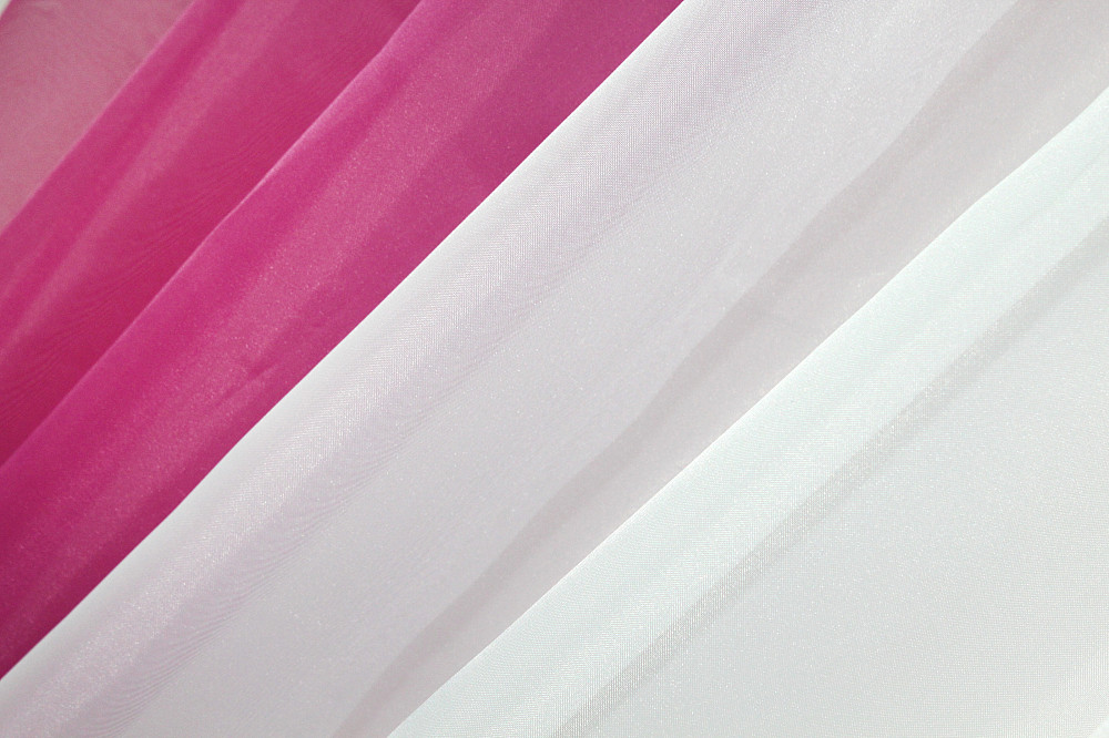 Кухонні штори VR-Textil № 090к з ламбрекеном і підв'язками малиновий з білим 280х170 см (50-598) Київ - фото 5