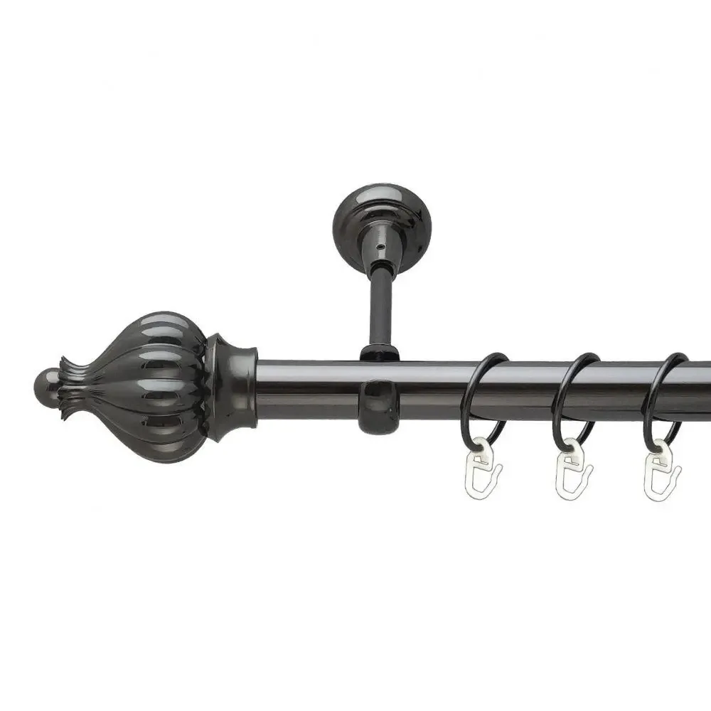 Карниз Orvit Таджа металевий однорядний відкритий Онікс 25 мм 240 см (6706588) Львів - фото 1