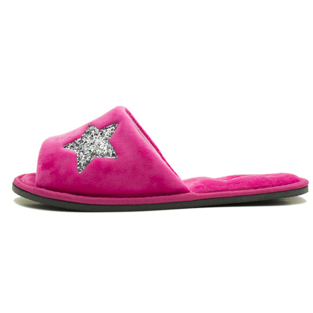 Капці жіночі відкриті велюрові малинові "Pago" зірка 36,37,38,39,40,41рр Одеса - фото 3