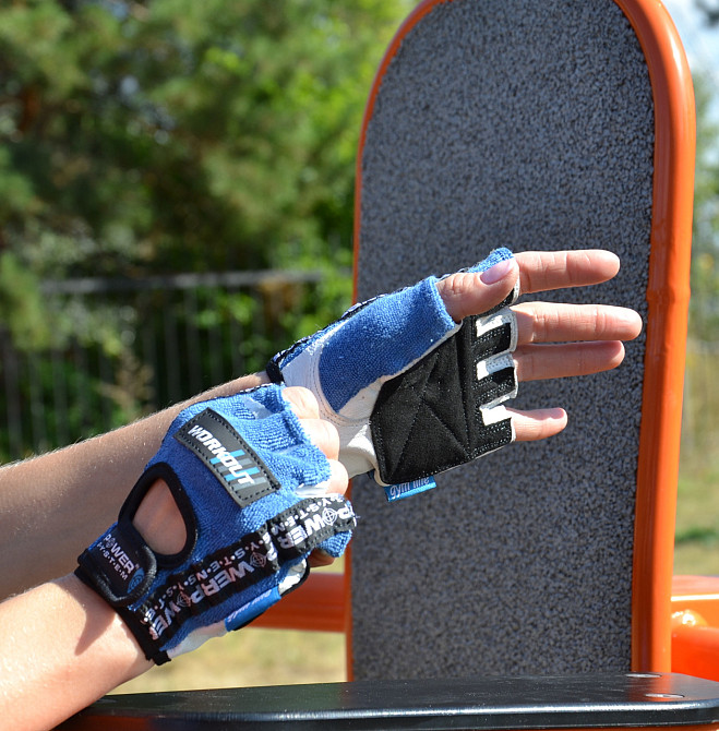 Перчатки для фитнеса Power System PS-2200 Workout Blue XL Луцк - изображение 4