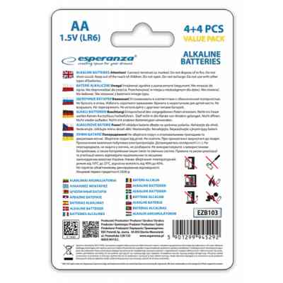 Батарейка Esperanza AA LR6 Alkaline * 8 (EZB103) Винница