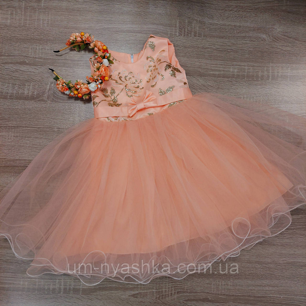 Детское нарядное платье Персиковое на 3-5 лет Кривой Рог - изображение 4