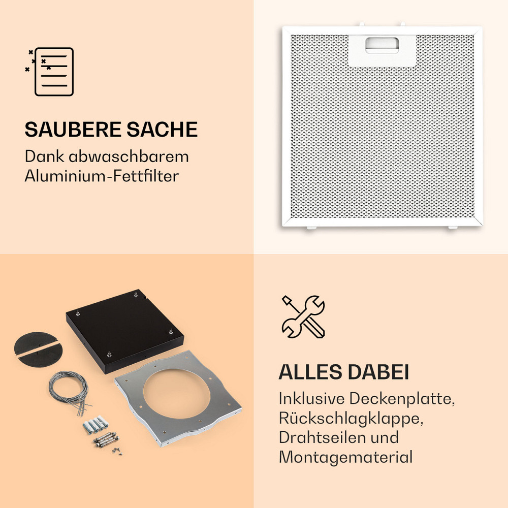 Островная вытяжка с люстрой 596 м³/ч Светодиодная панель EEC A черная (Германия, читать описание) Ровно - изображение 4