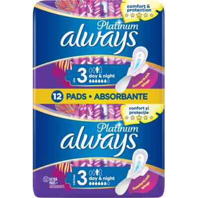Гігієнічні прокладки Always Platinum Day&amp;Night (Розмір 3) 12 шт. (8001090445070) Вінниця