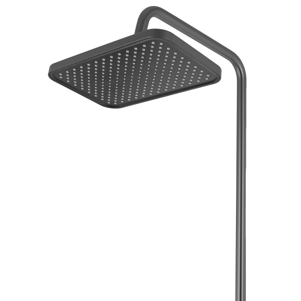 Душова колона з кнопковим змішувачем з алюмінію Zerix PBI-009-J GRAPHITE, 4 режими Харків - фото 7