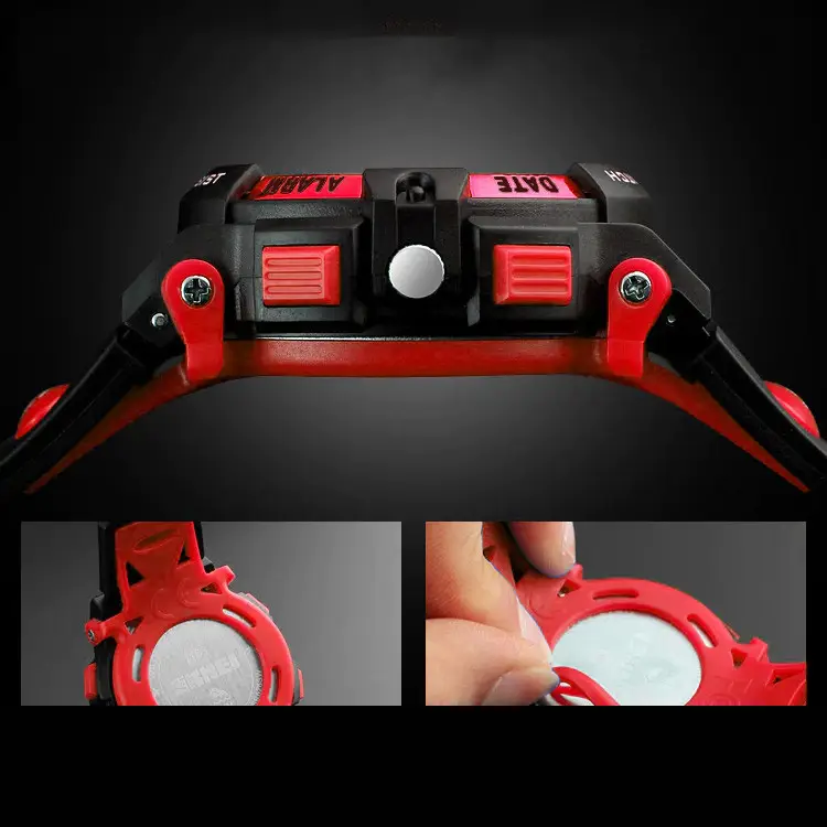 Дитячий спортивний наручний годинник Skmei 1163 (Червоний) Вінниця - фото 7