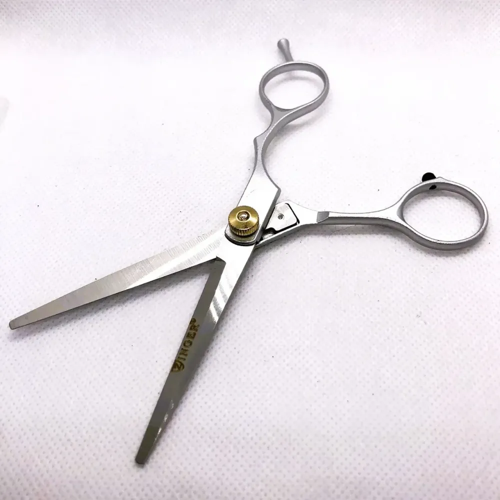 Перукарські ножиці Zinger суцільнометалеві, розмір від болта – 6 см Київ - фото 7