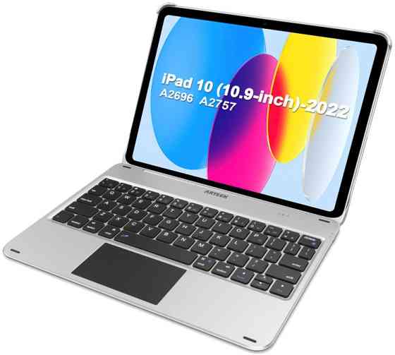УЦІНКА! Захисний чохол-клавіатура Arteck HB329T для iPad 10th Generation 2022 10.9" A2696 A2757 A277 Дніпро