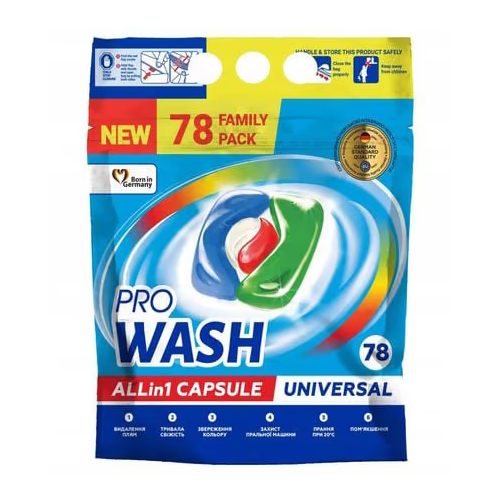 Капсули для прання 78шт (дой-пак) ProWash 2К Житомир