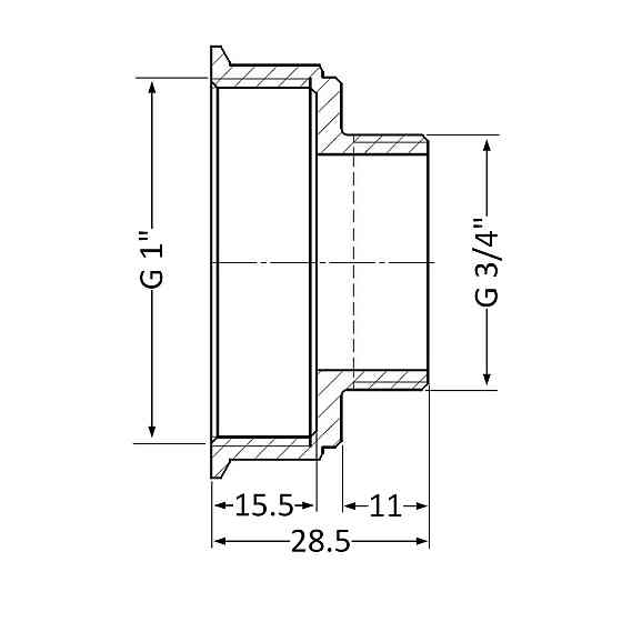 Перехідник Thermo Alliance Standart 1"х3/4" ВН SD4092520 Київ