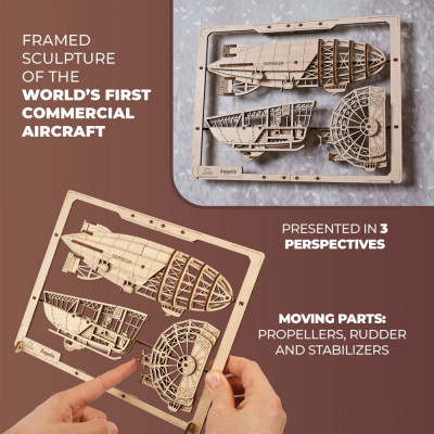 Конструктор Ugears Цепелін 2.5D (6337512) Вінниця - фото 5