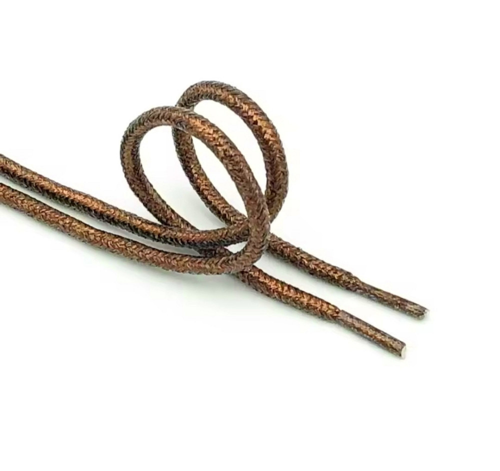 Шнурки блестящие глиттерные Коричневый Смела - изображение 2
