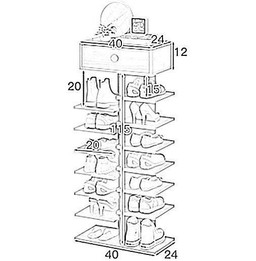 Полиця для взуття "Бівіо 14" зефір Миколаїв - фото 2