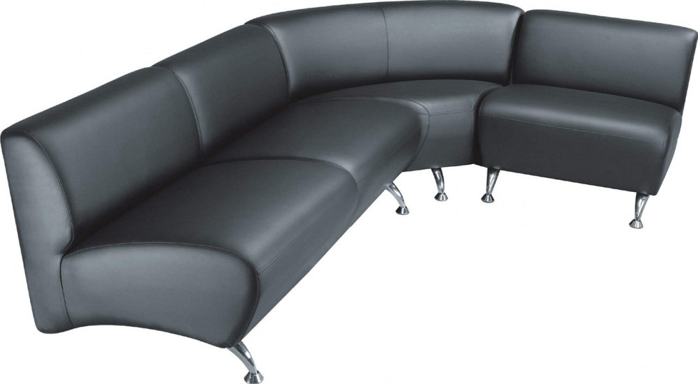 Диван Flay Florida двойка 1450х730х640 единица 700х730х640 угол 1270х730х640 Черный Киев - изображение 1