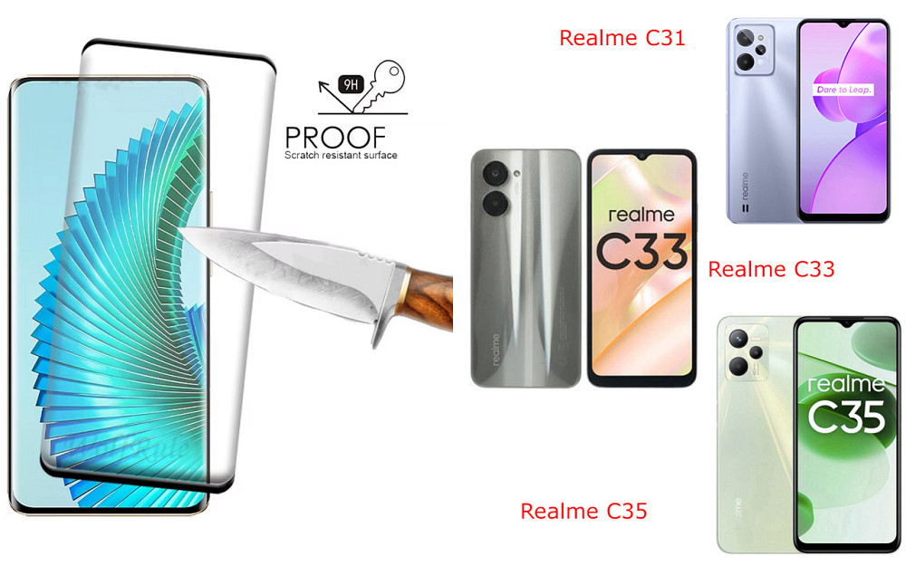 Защитное стекло HyperGlass Pro для Realme C31, Realme C33, Realme C35 – максимальная чувствительность и защита Киев - изображение 1