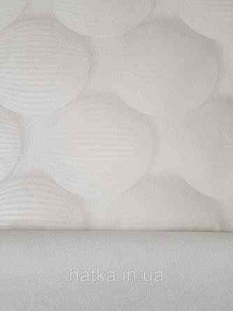 Обои виниловые на флизелине метровые Sintra Edelina геометрия фигуры круги  3д белые бежевые Киев