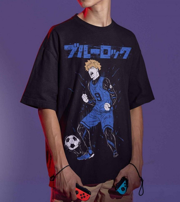 Футболка для мальчика аниме Ренсуке Кунигами Кунигами Рин оверсайз (рост от 165 до 180 ) Черний AnimeJ1165m Днепр - изображение 2