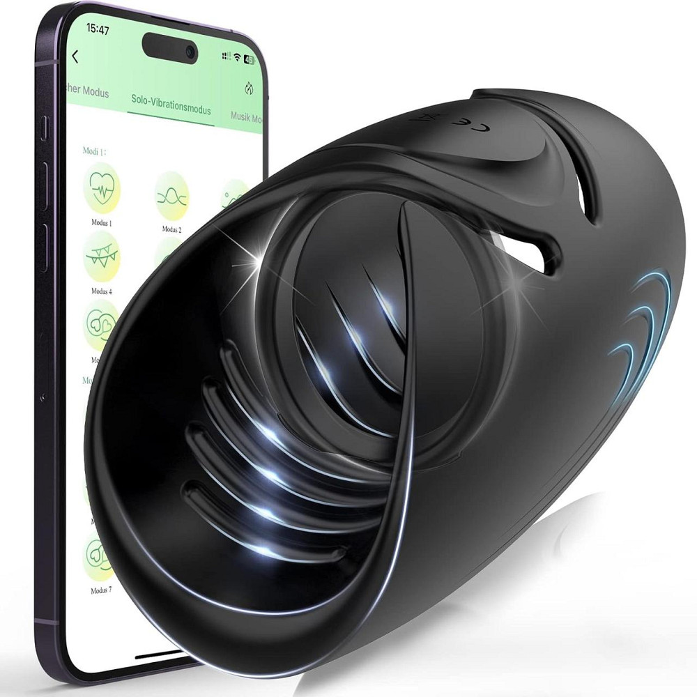 Електричний мастурбатор Body-Safe з програмним керуванням з 9 режимами вібрації Дніпро - фото 2