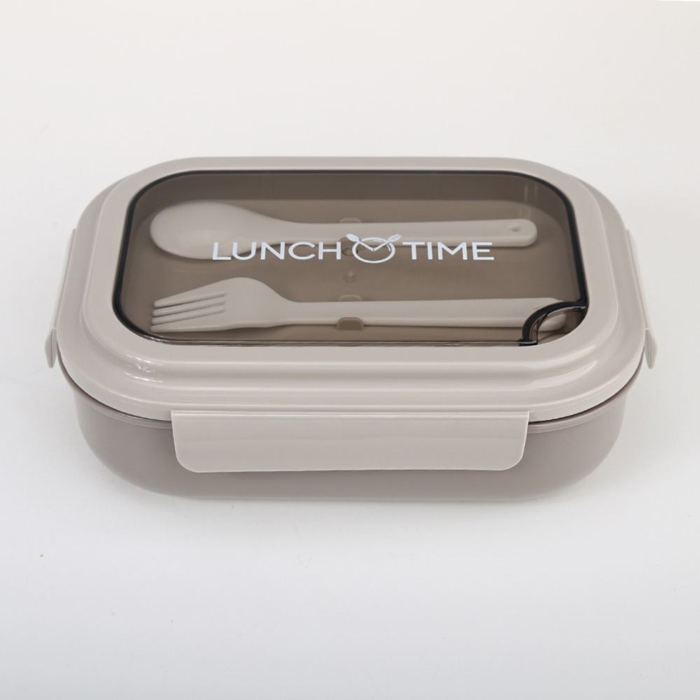 Контейнер,ланч бокс для горячей и холодной еды с отдельными отсеками и столовыми приборами для пищи,бежевый Каменец-Подольский - изображение 7
