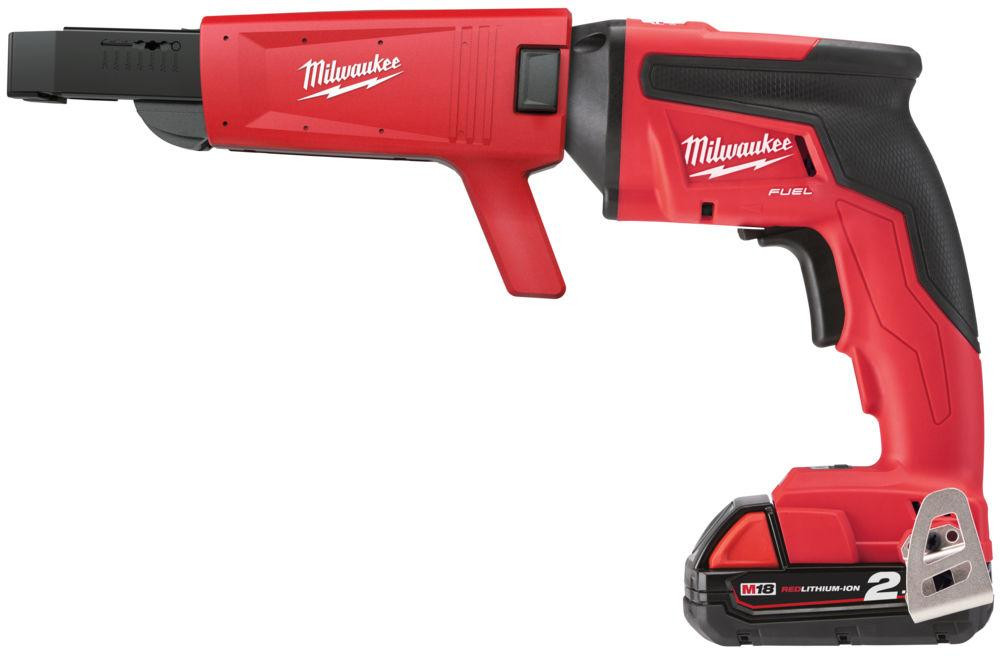 Шуруповерт для гипсокартону безщітковий MILWAUKEE, M18 FSGC-202X, 13Нм (зарядний пристрій M12-18 FC, 2 акумулятори М18 В2 2Аг, к Одеса - фото 4