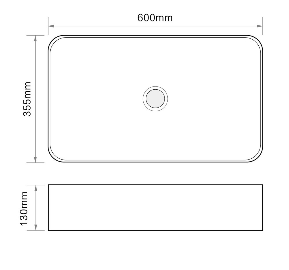 Раковина накладна Mixxus Premium QUADRO-0106 600х355х130mm   ( MP6523 ) 33431 Харків - фото 5