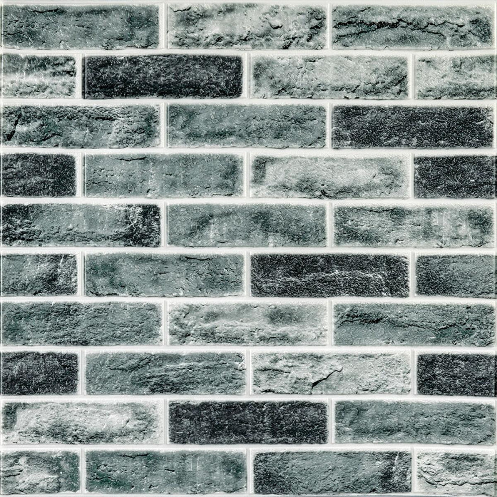 Самоклеюча 3D панель 700x700x5мм Клінкер синій (413) SW-00000768 Дніпро - фото 1