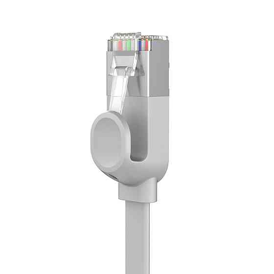 Патч-корд Baseus мережевий кабель Ethernet Cat6 RJ 45 Gigabit Network PCWL-D0G (Сірий, 5м, Плоский) Миколаїв