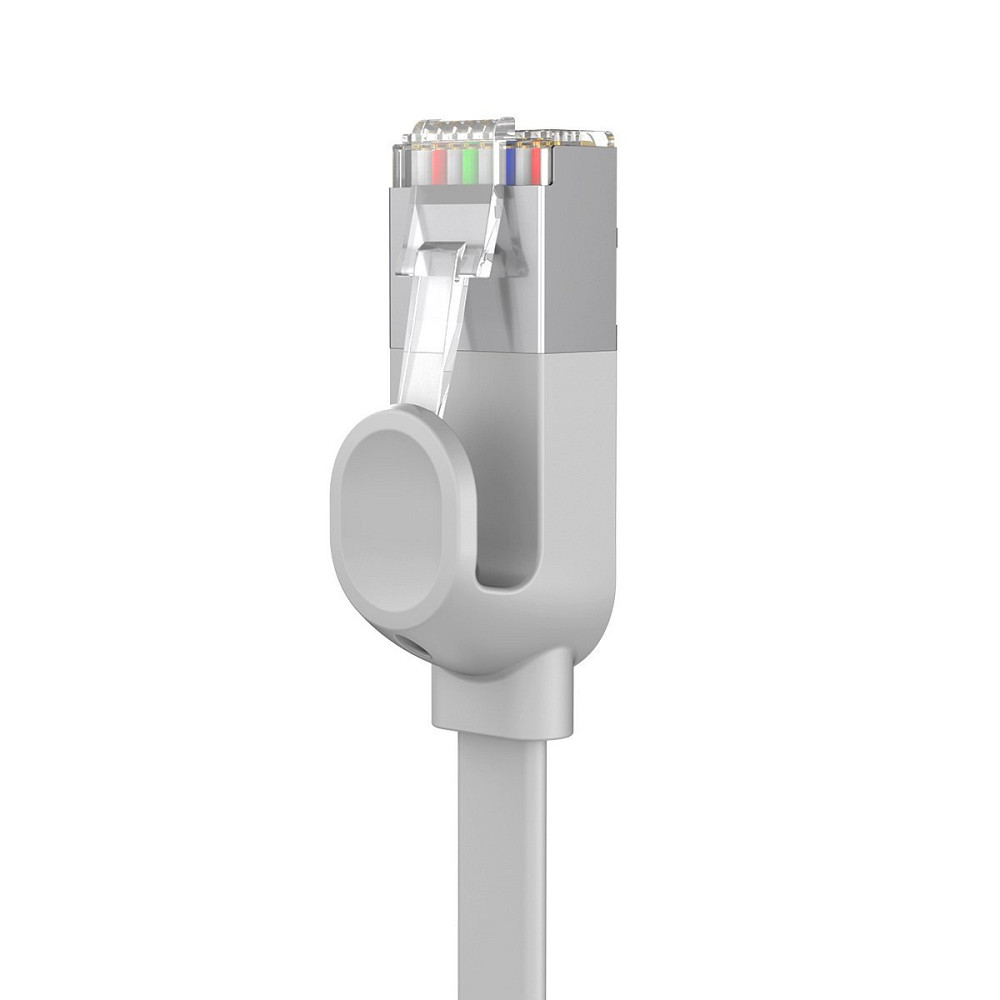 Патч-корд Baseus мережевий кабель Ethernet Cat6 RJ 45 Gigabit Network PCWL-D0G (Сірий, 5м, Плоский) Миколаїв - фото 5