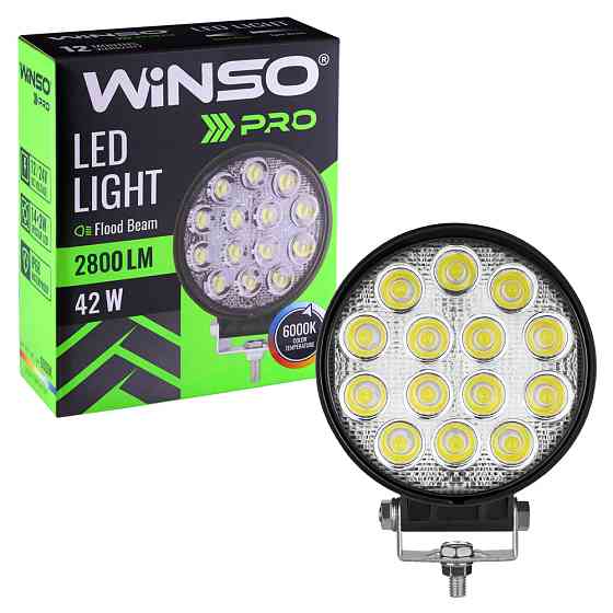 Фара світлодіодна Winso Pro Epistar white розсіяний 10-30V, 42W (14x3W), 1шт Львів