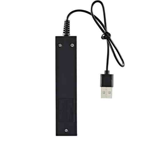 Зарядное устройство USB черное для аккумуляторов 18650, CR123A и других литий-ионных элементов питания Киев