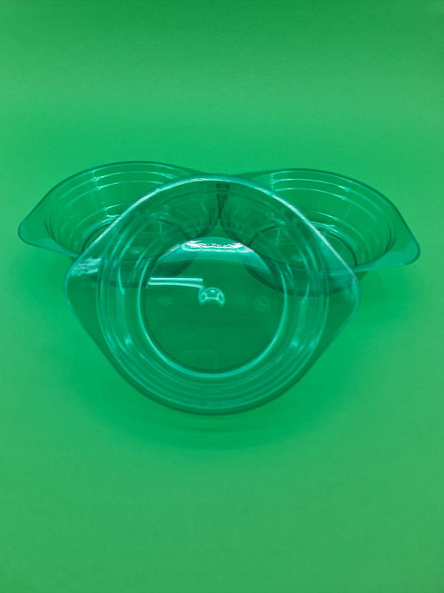 Миска одноразова 500мл Склоподібна Юніта зелена 10 шт Харків - фото 3