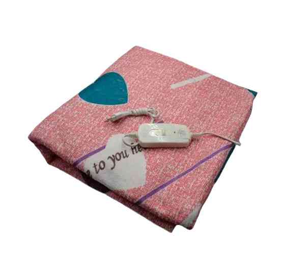 Електропростирадло Electric Blanket 7421 150х170 см, рожеве із сердечками Вінниця