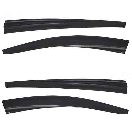 Дефлекторы окон (ветровики) Renault Megane III 2009-2016, 4шт, SunPlex, хэтчбек, на скотче Винница