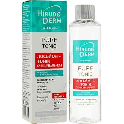 Лосьйон для обличчя Біокон Hirudo Derm Oil Problem Pure Tonic Очищувальний 180 мл (4820008319029) Вінниця