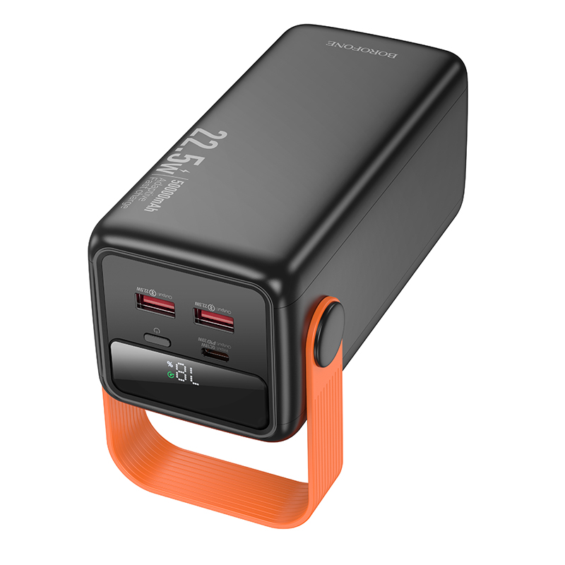 Павербанк 50000 mAh BOROFONE BJ66A Magnifico 22.5W+PD20W быстрая зарядка черный power bank повербанк Одесса - изображение 6