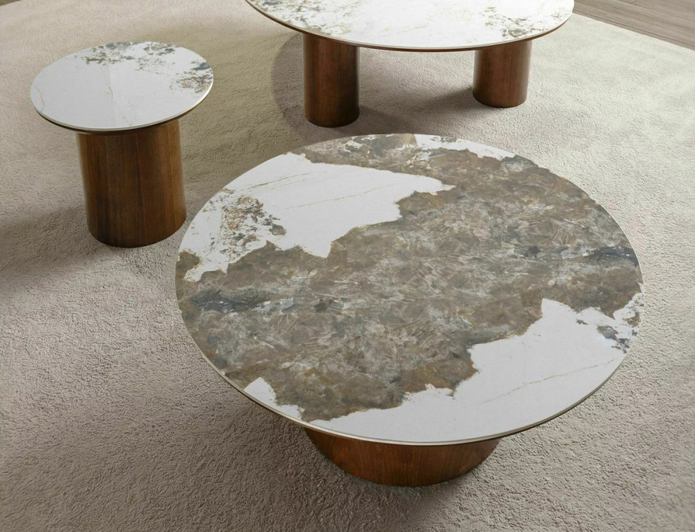 Журнальний столик RONDO білий PANDORO/горіх д.45*50 Днепр - изображение 4