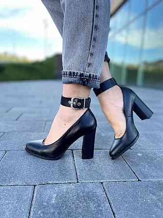 Nivelle Туфлі жіночі NIVELLE чорні натуральна шкіра каблук 9 см (1906/9518-9544) Коломия