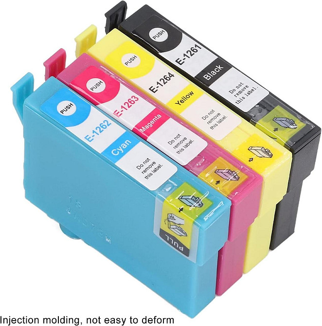 Набір картриджів Epson T1261 T1262 T1263 T1264 з чипами DuraBrite Ultra Ink 4 шт. для Stylus NX та WorkForce WF Дніпро - фото 6