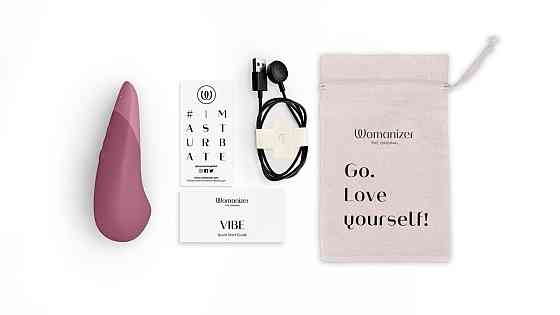 Вибратор универсальный бесшумный Womanizer Vibe Dusky, розовый Sex Aura Киев