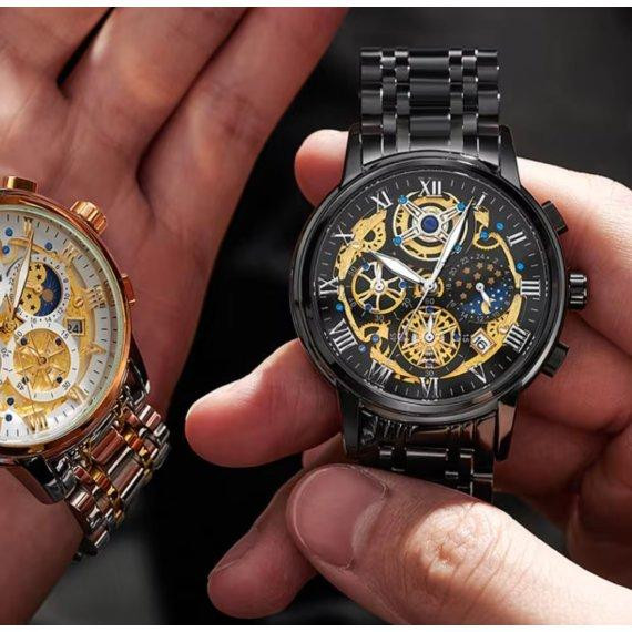 Мужские наручные часы Poedagar Botan (Черный) Винница - изображение 5