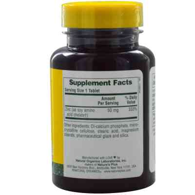 Мінерали Natures Plus Цинк 50мг, 90 таблеток (NAP-03645) Вінниця