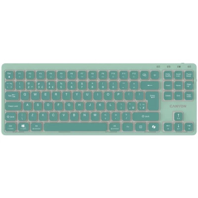 Клавіатура Canyon OnType 10 TKL Mechanical Silent Low-profile USB UA Green (CNS-HKB10GR) Вінниця - фото 1