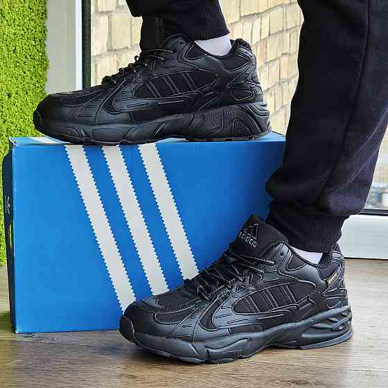 Зимние Мужские Кроссовки Adidas GORE-TEX Черные с МЕХОМ Адидас Гортекс Термо (размеры: 41,42,43,44,45) Днепр