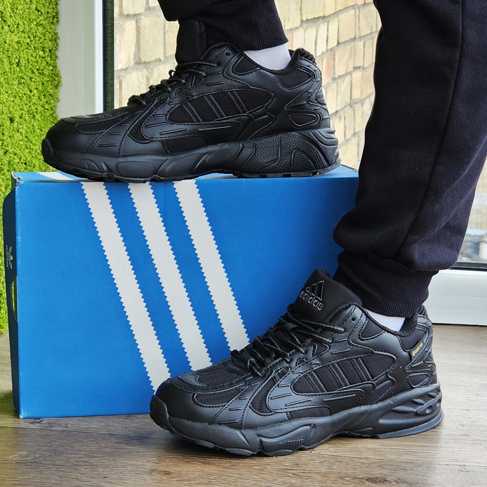Зимние Мужские Кроссовки Adidas GORE-TEX Черные с МЕХОМ Адидас Гортекс Термо (размеры: 41,42,43,44,45) Днепр - изображение 1