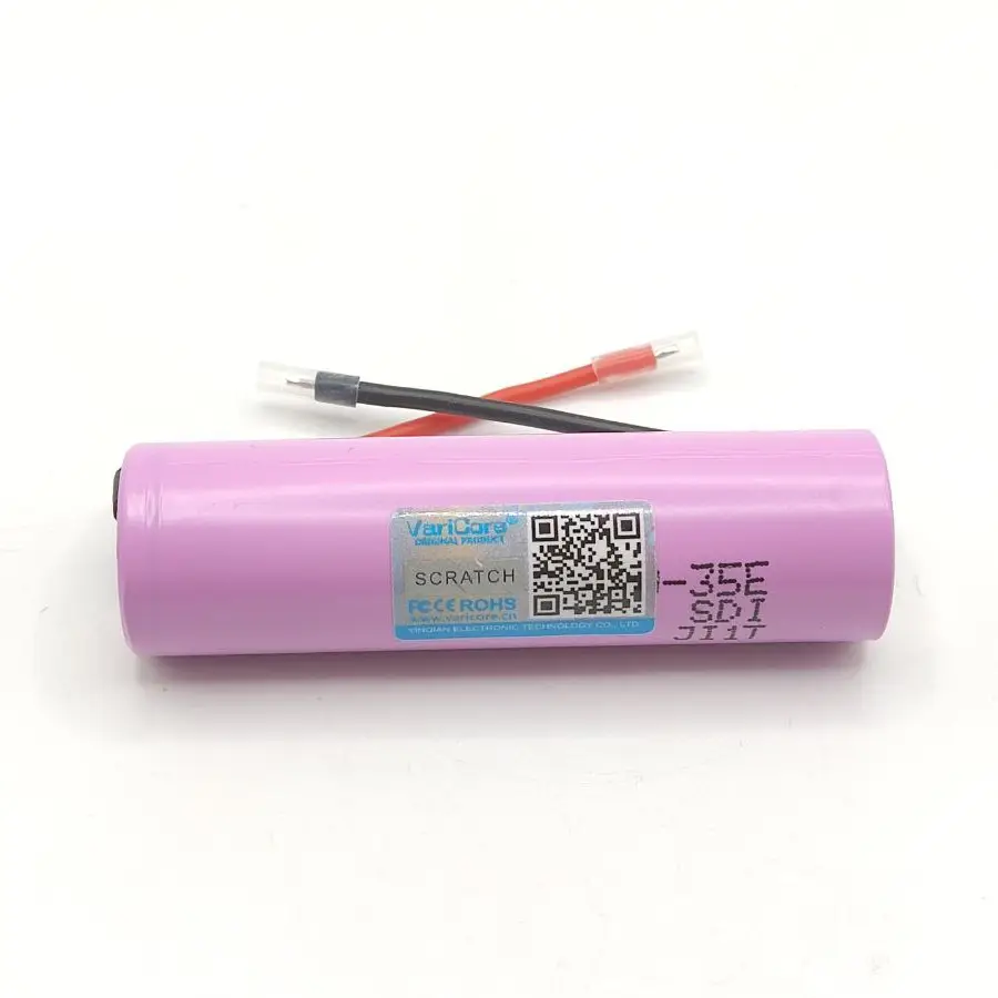 Аккумулятор 18650 VariCore Li-ion 3500mAh 3.7V 35Е N под пайку 13A Розовый Винница - изображение 3
