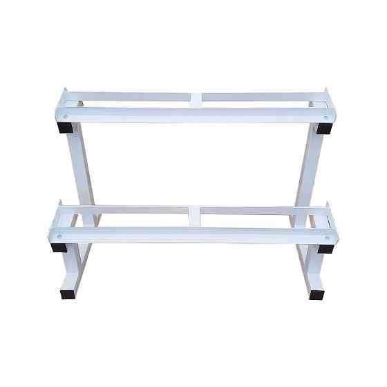 Стійка для гантелей 2 м на 10 пар Стійки для гантелей, грифів та дисків розбірна Київ