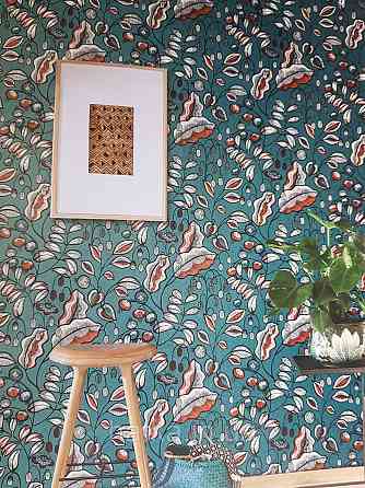 Шпалери флізелінові еко Khroma Zoom Bahia 0.53х10.05 м квіти листя різні кольори Київ