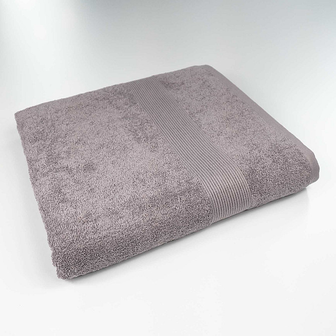 Набор махровых полотенец c Бордюром 3шт GM Textile 40х70см, 50х90см, 70х140см 400г/м2 (Кофейный) Сумы - изображение 7